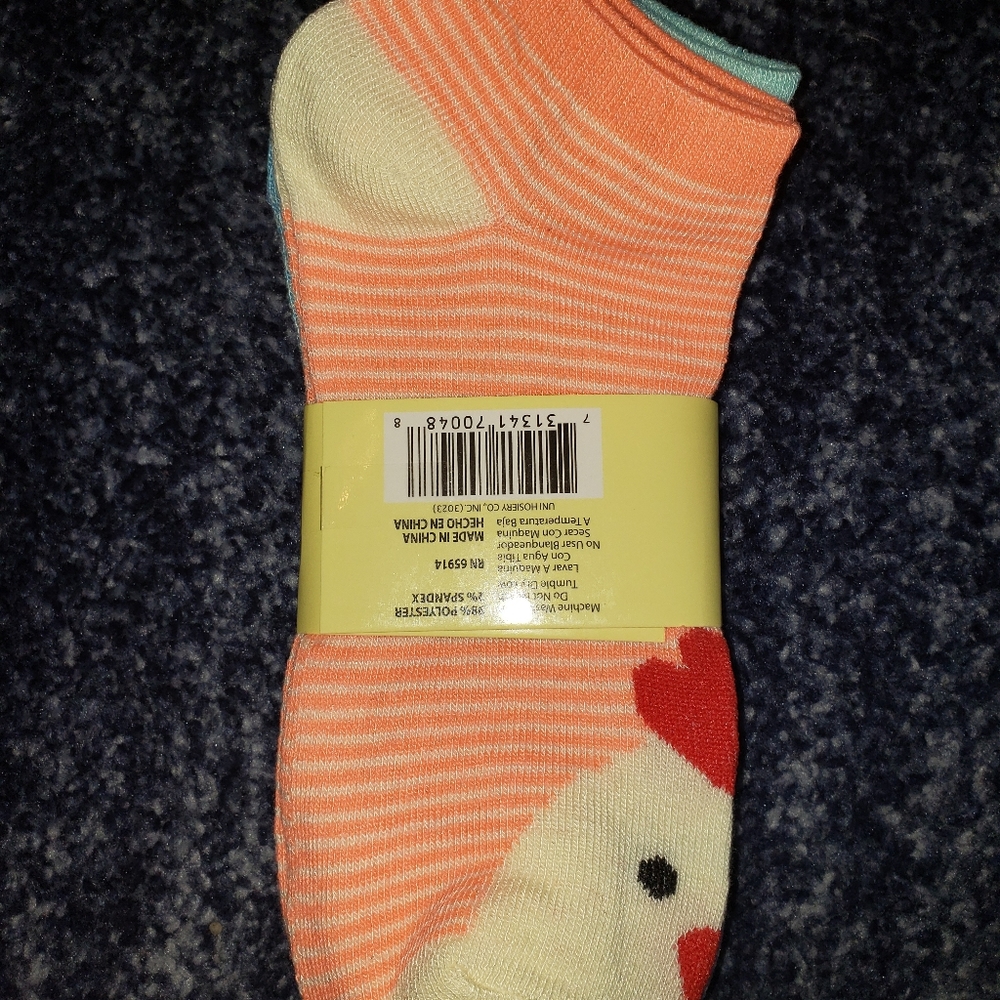 2/$12 - 3pk Pastel Socks